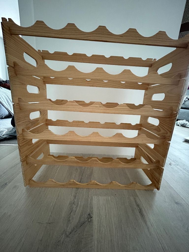Wooden wine rack