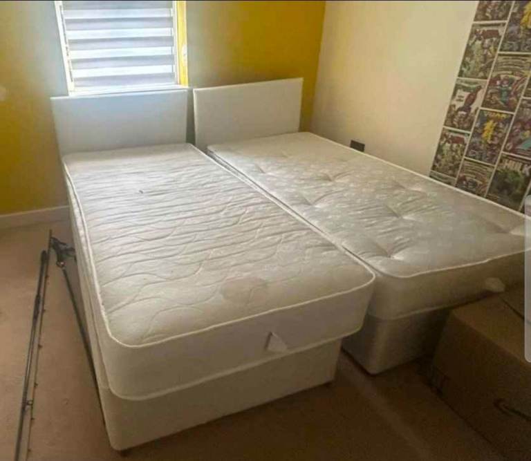 2 x Single Duvan Beds + Matresses