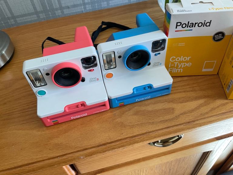 Two Polaroid cameras in excellent condition £55 each with film or two for £100 