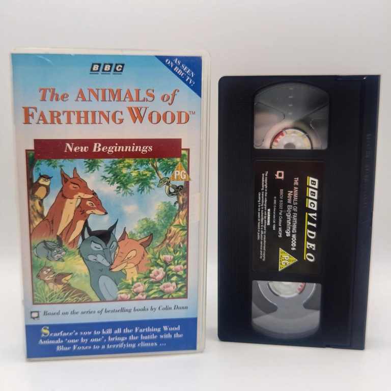 The Animals Of Farthing Wood New Beginnings VHS BBC PAL Video Tape Otter Badger