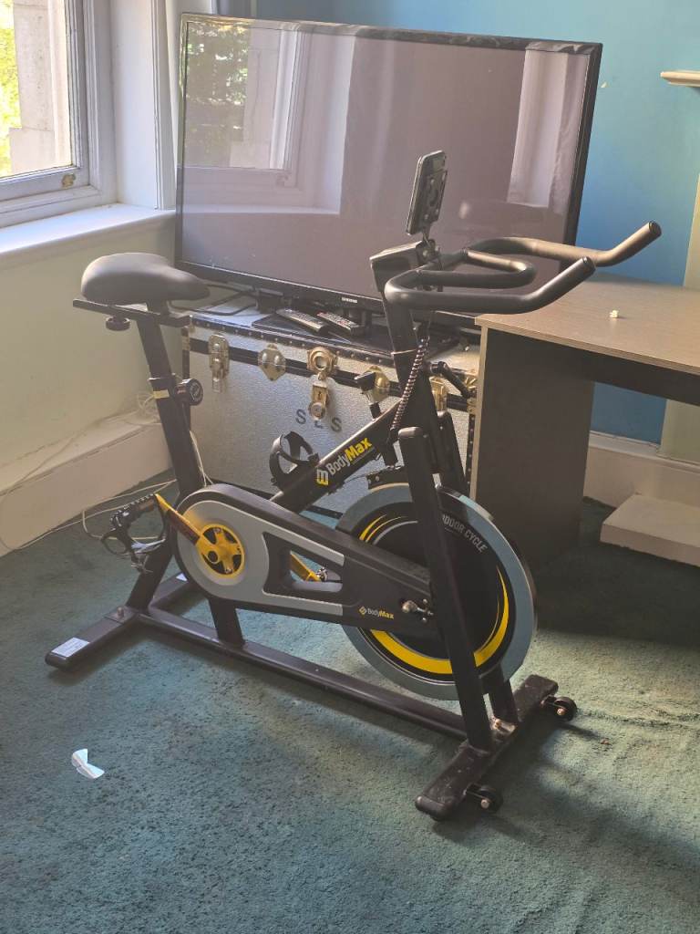BodyMax B2 Spin Bike – Black/Yellow – Good Condition