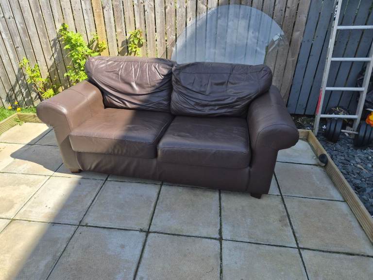 2 seater leather sofa for free 