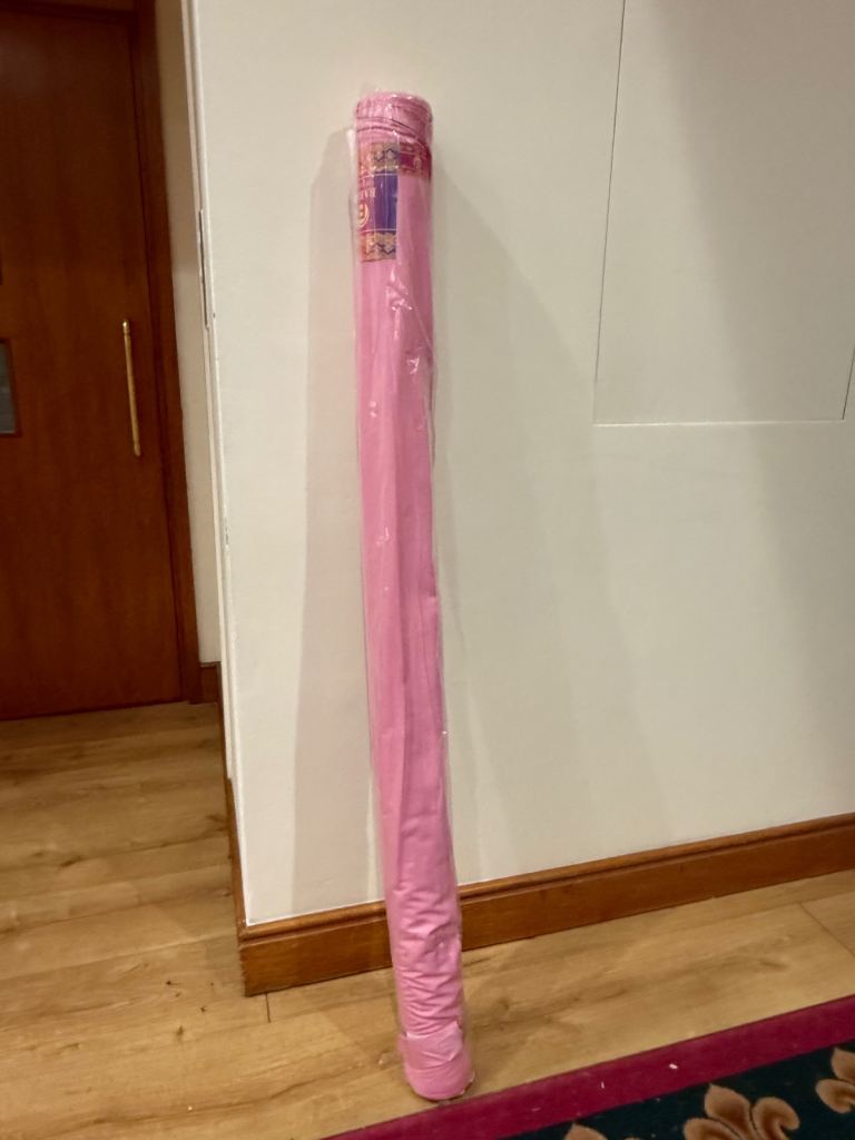 Large Roll of Pink Fabric/Material – Brand New