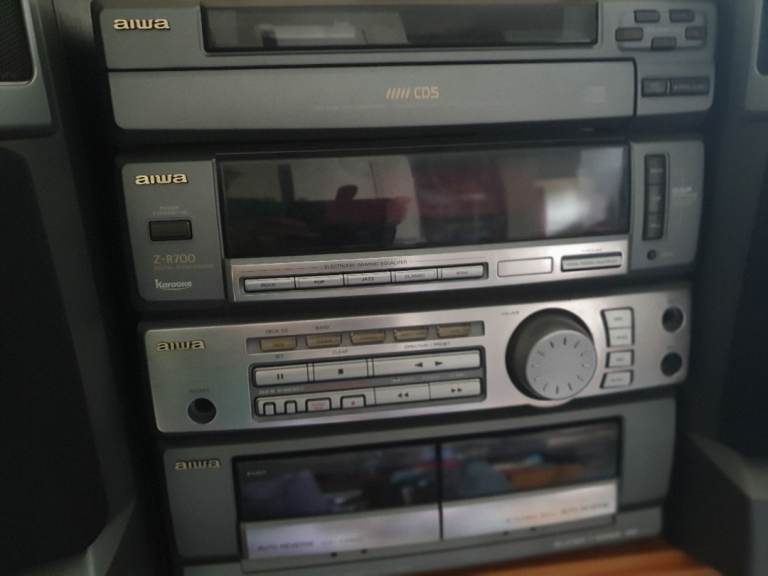 Aiwa, stereo, cd, player , cassette 