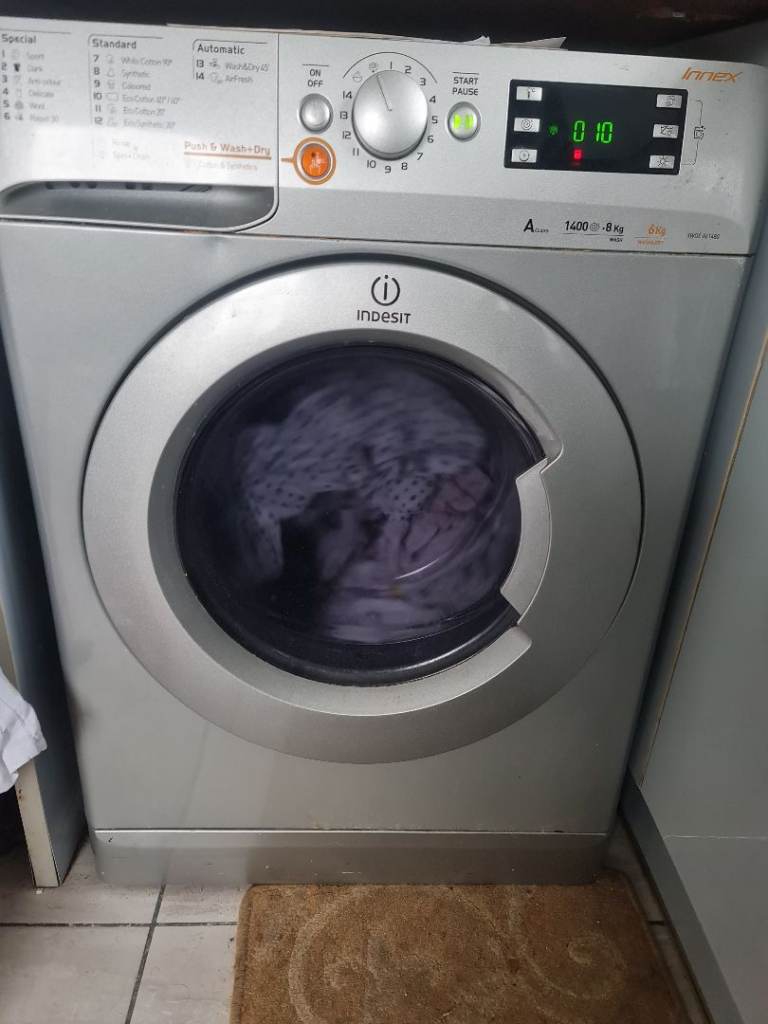 Indesit washer Dryer XWDE 861480, 8kg W, 6kg Depth