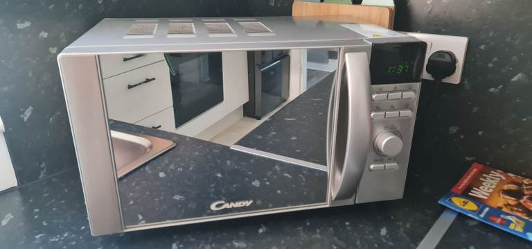 Candy Microwave Oven - Good Condition, Silver