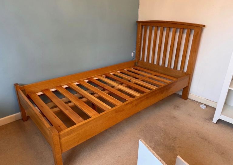 Solid Oak Single Bed Frame