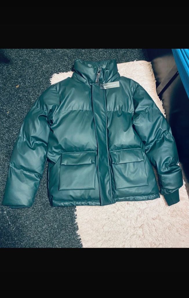 NEW Manière De Voir Dark Green Puffer Jacket - With Tags