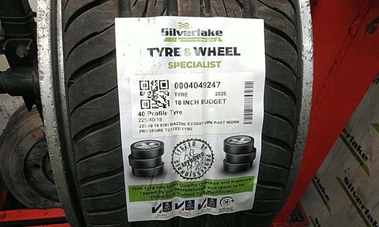 225 40 18 92w Mazzini Eco607 6mm Part Worn Pressure Tested Tyre