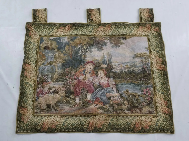 Vintage  Romantic Scene Wall Hanging Tapestry 110x97cms