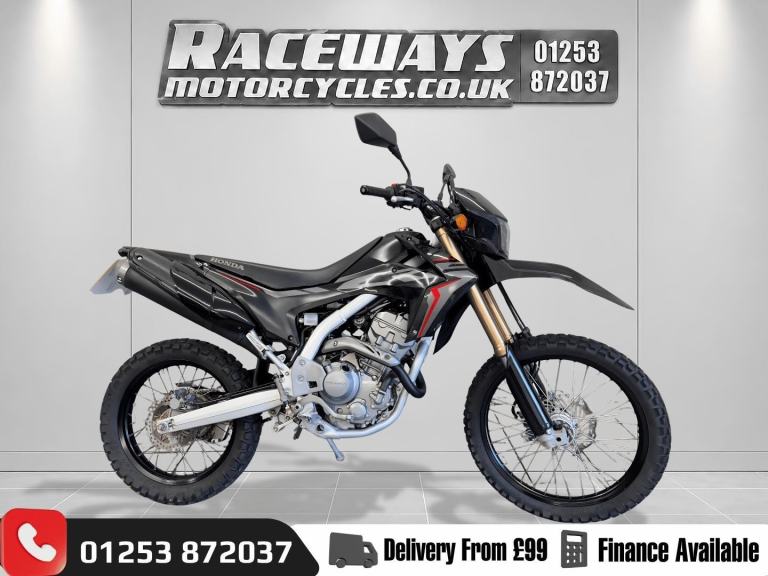 HONDA CRF250L 2020 20 REG 1,582 MILES BLACK USED MOTORCYCLE 250CC