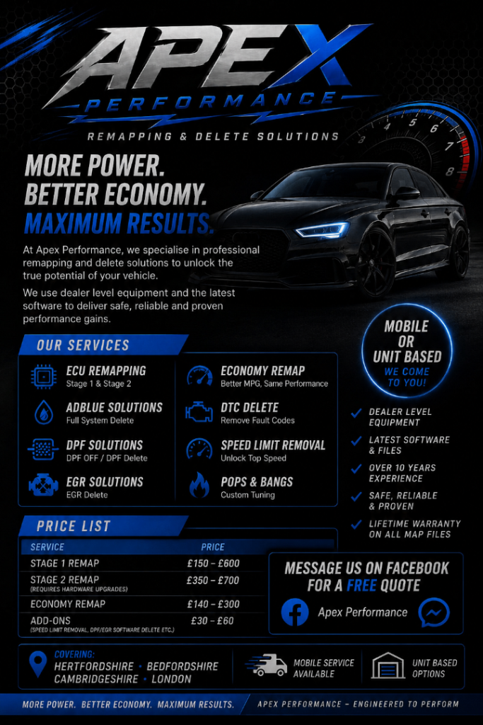 ECU Remapping | Stage 1 & 2 | AdBlue, DPF & EGR Solutions | Mobile