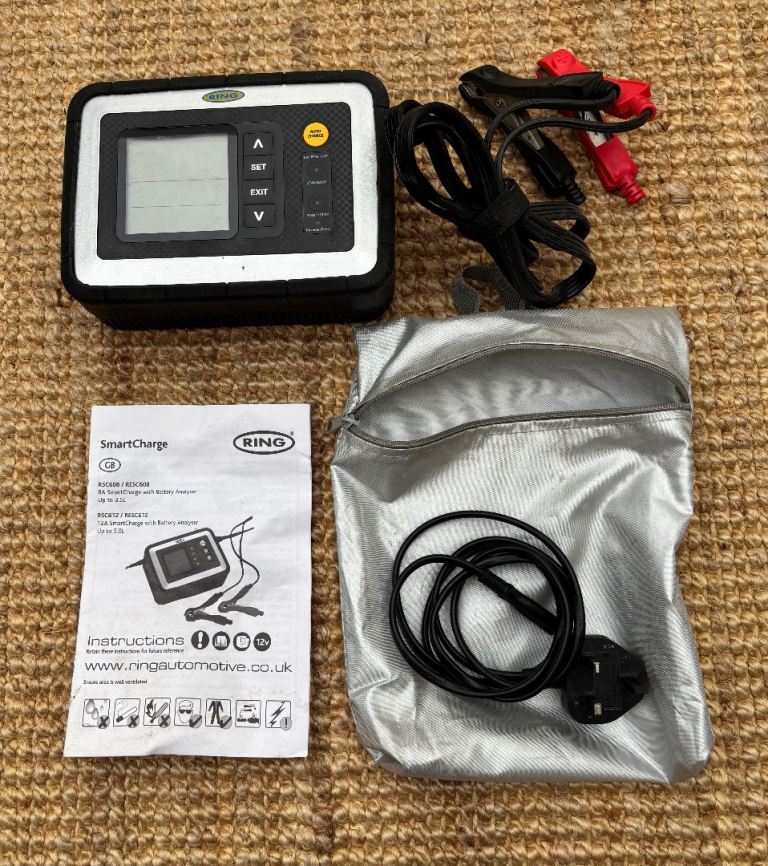 Smart charge car battery charger by Ring