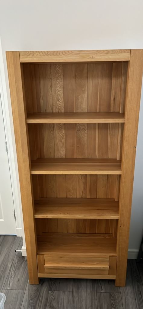 Oak furnitureland bookcase