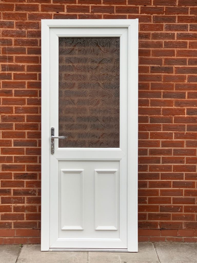 UPVC DOUBLE GLAZED BACK DOOR SIDE DOOR 83-84.5 cm Wide 202.5cm H Can Deliver