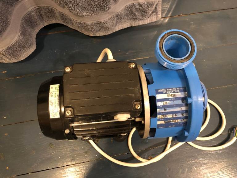 Jabsco Marlow Genesis Pump 230V Single Phase – ITT Industries – Jacuzzi bath pump - used