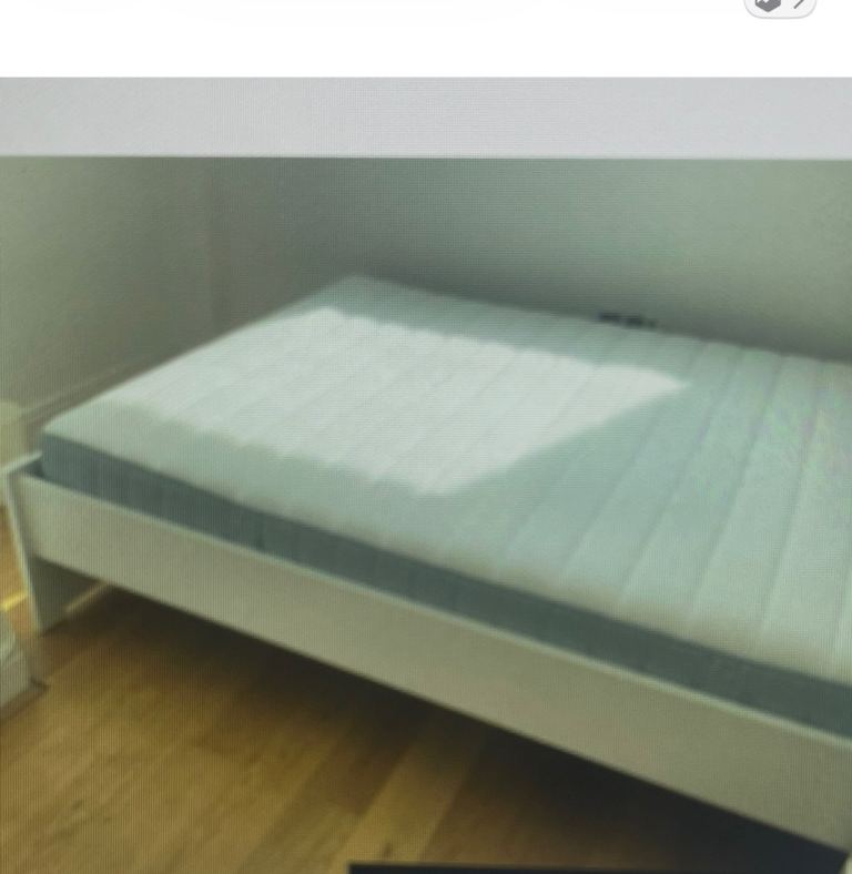 FREE WHITE DOUBLE BED FRAME- Needs Dismantling 