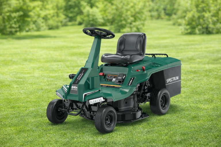 Spectrum DC24-4 Ultra-Compact Rear-Collect/Side-Discharge Ride-On Mower with Manual Drive