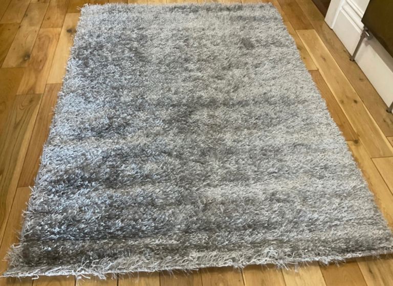 Brand new crown luxury carpet rugs size 170×120cm Colour grey shaggy rugs