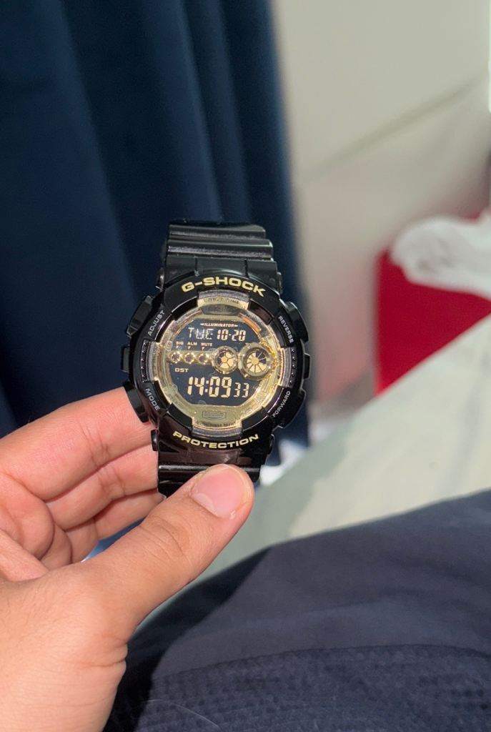Casio G-Shock Black & Gold Watch – Excellent Condition