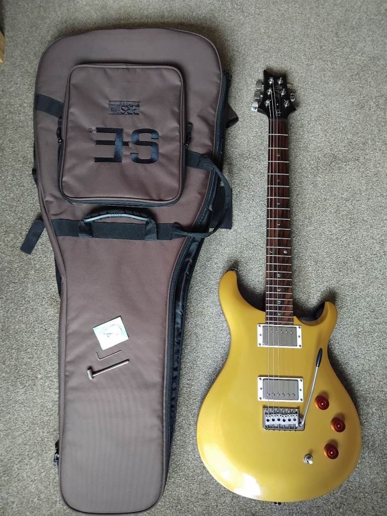 PRS Paul Reed Smith DGT SE David Grissom goldtop trem coil tap moon inlays gigbag vgc