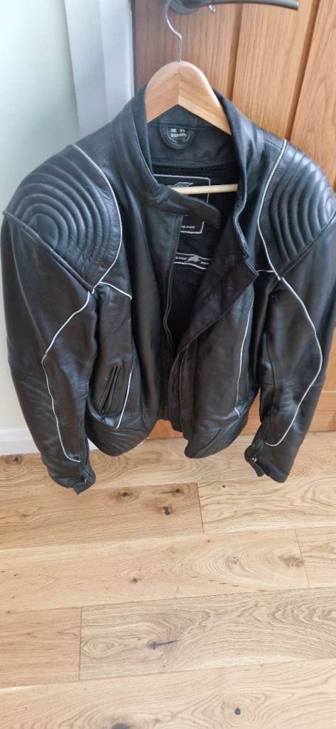 woman's leather biker jacket