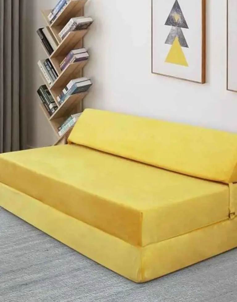 Adult Sofa Futon Z Bed (Yellow)