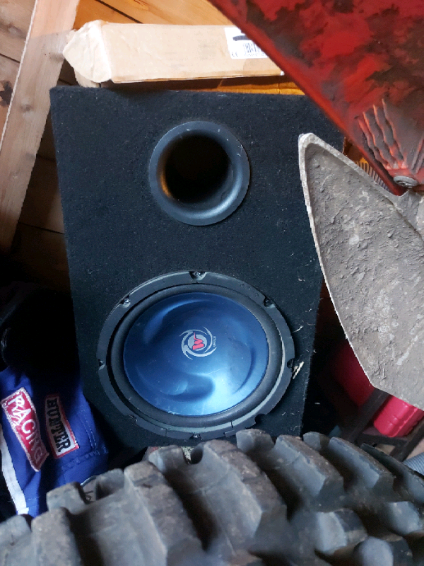 10" Kenwood sub and box