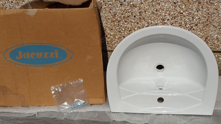 Basin, semi recessed