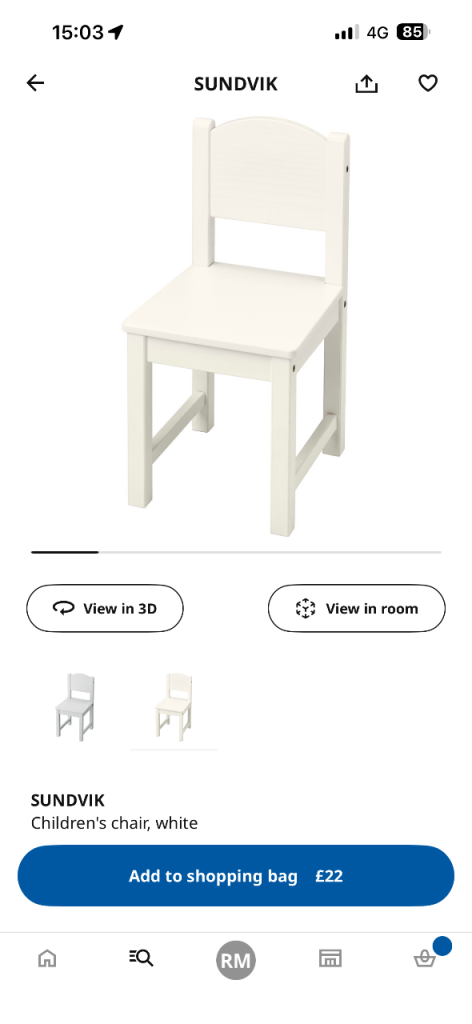 Sundvik ikea kids table & chair with storage