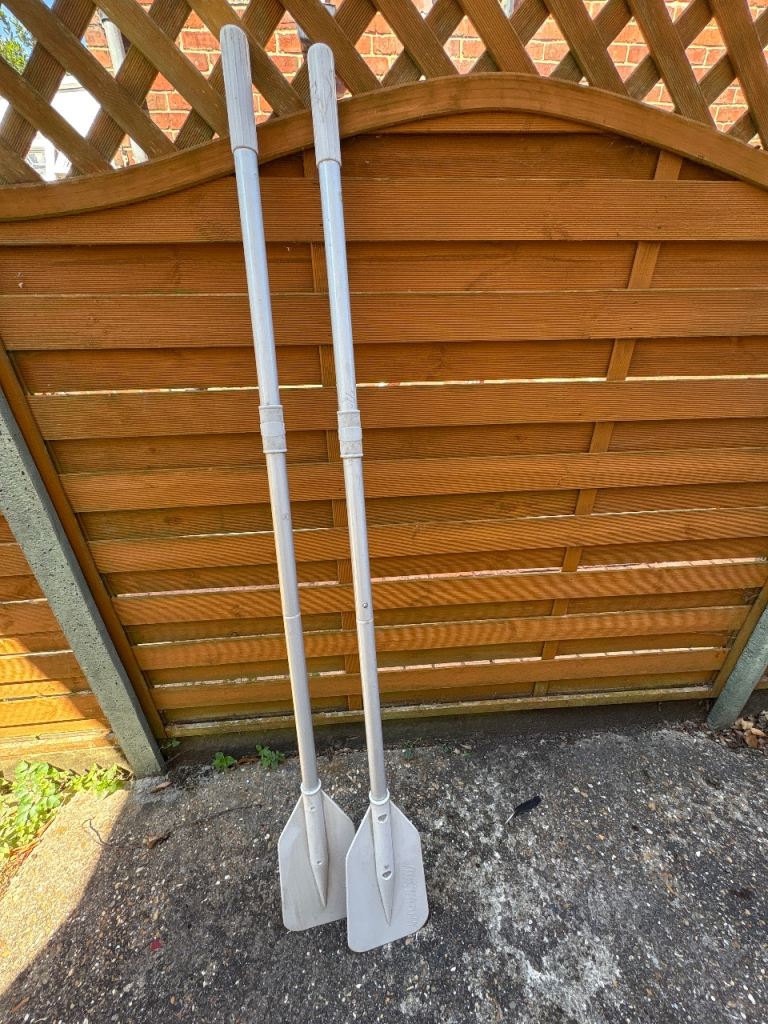 Pair of Lightweight Inflatable Dinghy Oars – Grey