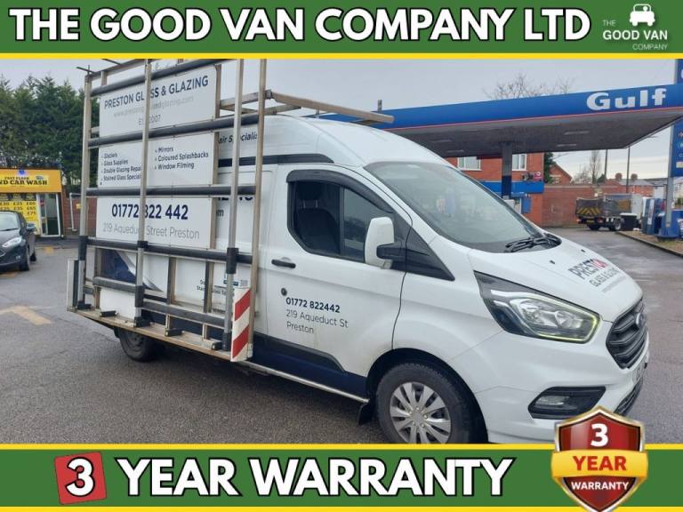 2018 Ford Transit Custom L2 H2 Trend 300 Tdci LWB High Roof fitted Glass Carrier with Glass Frail...