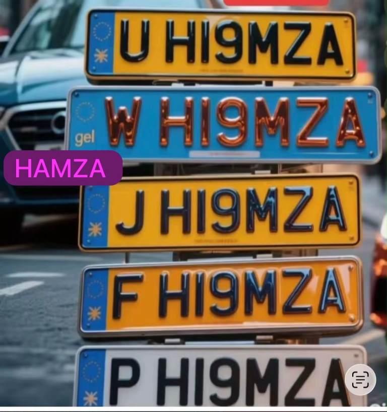 Number plates 