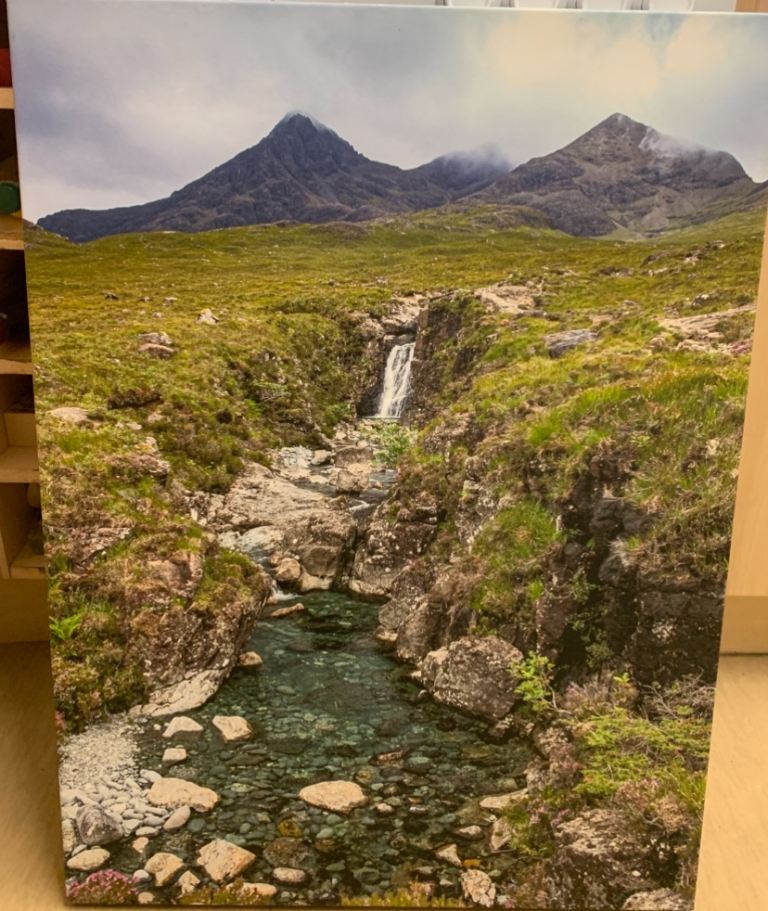 Canvas print of Skye  Fairy Pools