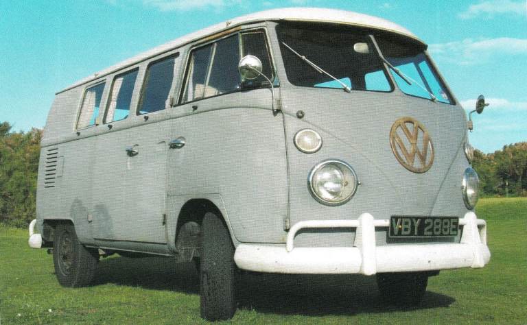 41. A framed magazine original featuring The Primer Look VW/Volkswagen Camper Reg VBY288E