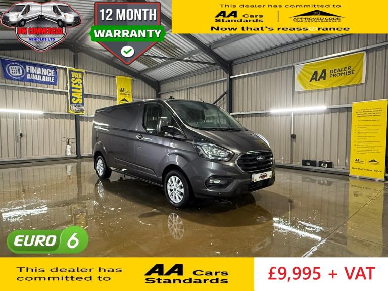2021 Ford Transit Custom Limited 21 Reg 2.0 EcoBlue 130ps Low Roof 300 Van + VAT PANEL VAN Diesel...