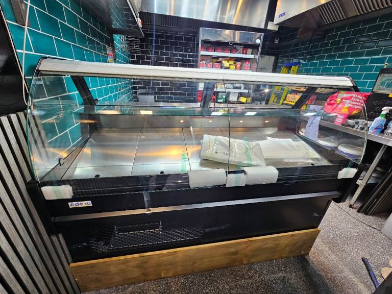 BRAND NEW Serve over Deli counter Curved glass front Width 1800mm | Adexa BLUEL118