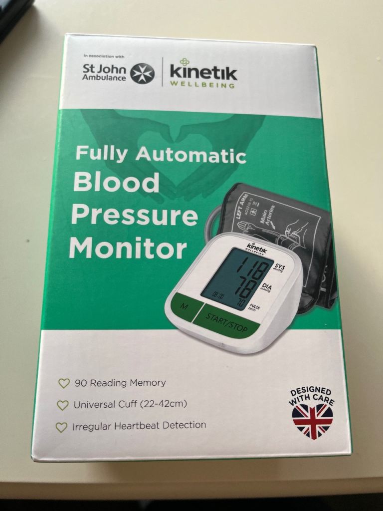 Kinetic Blood Pressure Monitor 