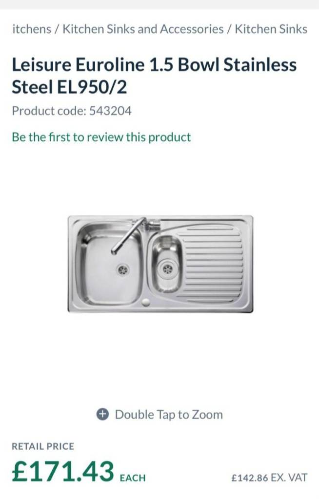 image for Brand new kitchen sink.