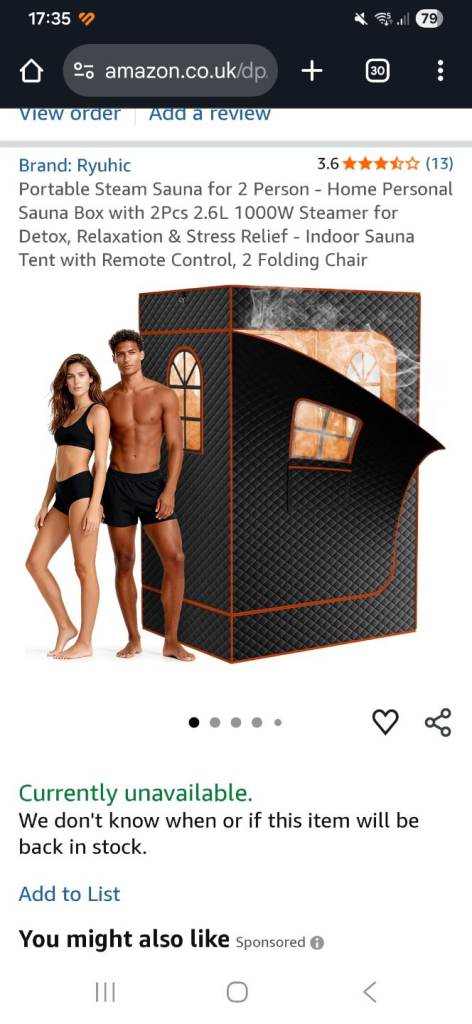 2 person sauna