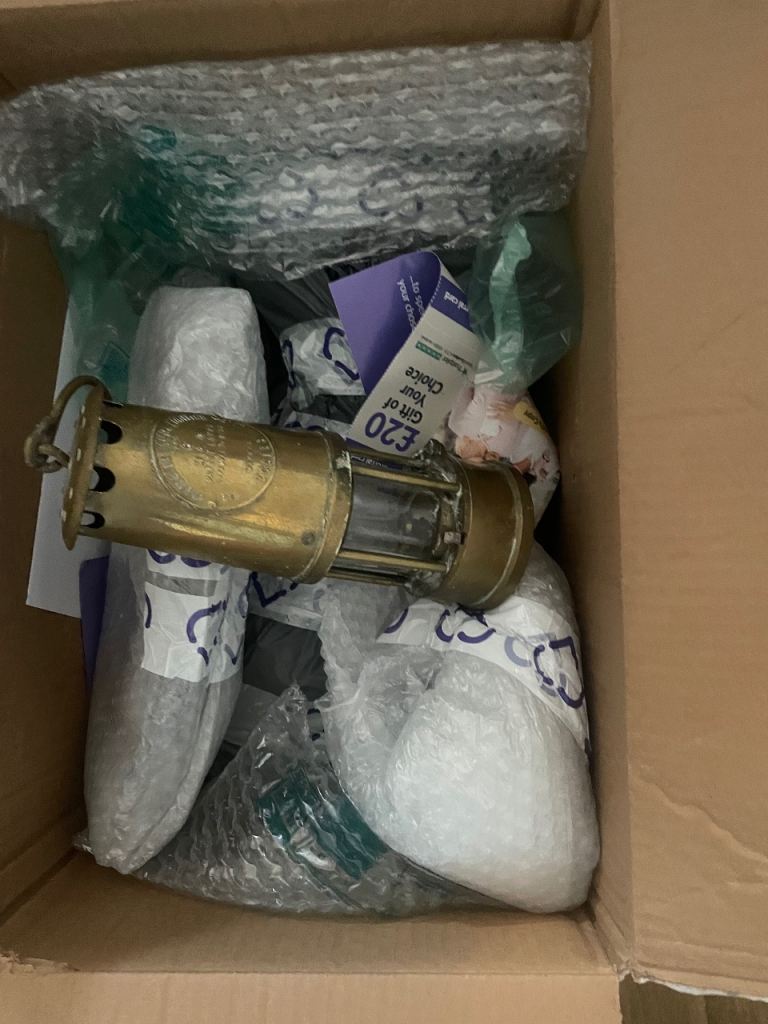 Box full of brass