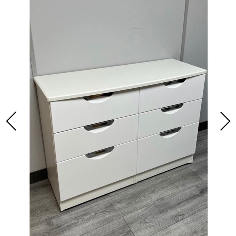 Camden 6 Drawer Midi Chest - White Gloss