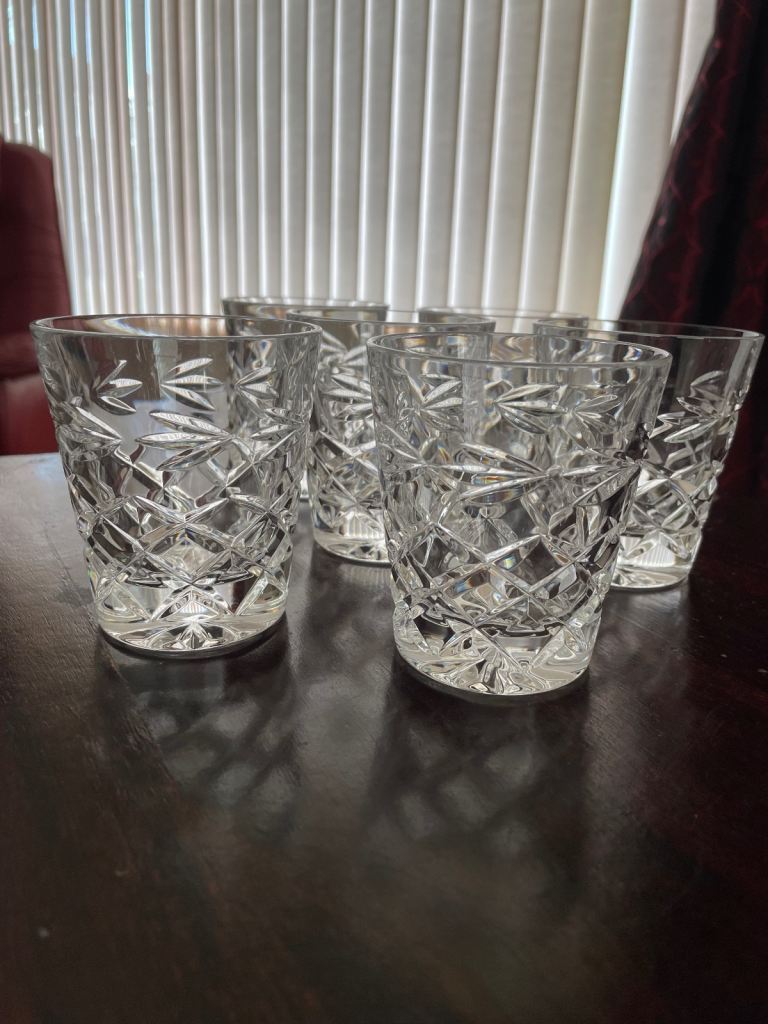 Crystal glasses/tumblers 
