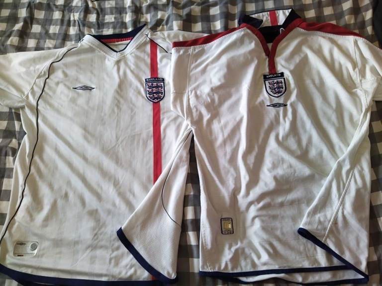 Two Vintage England Football Shirts (Large*), PRICE IS EACH