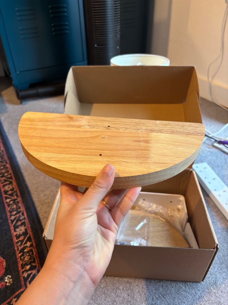 Wall mounted cat shelf x2 with brackets and screwe