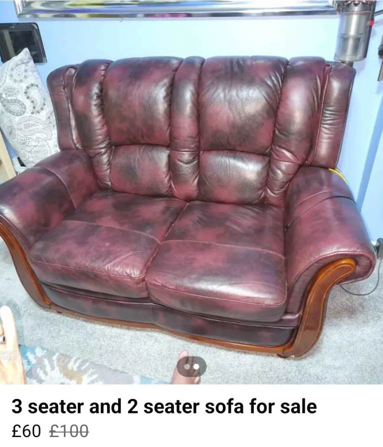 Leather sofa