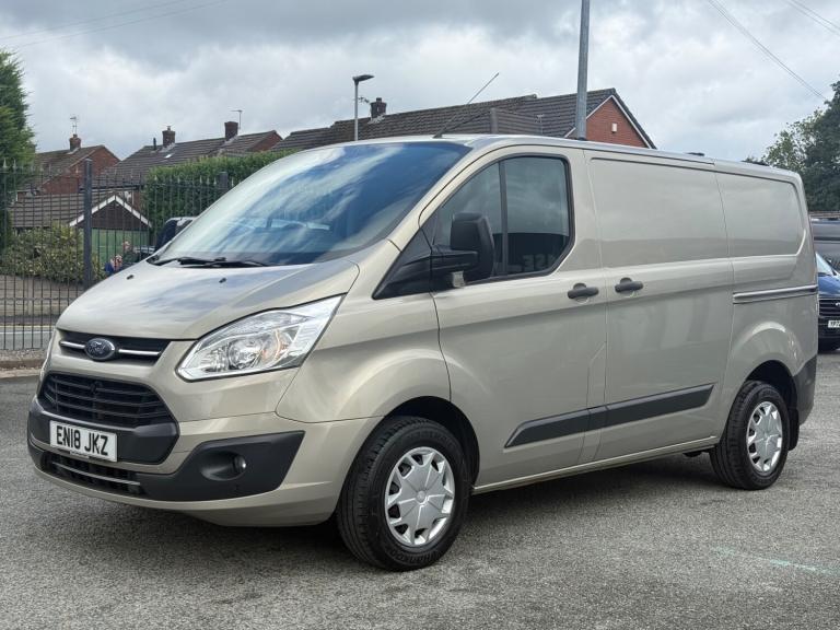 2018 18 FORD TRANSIT CUSTOM 2.0 TDCI TREND 130PS CHAMPAGNE SILVER NO VAT 1 OWNER