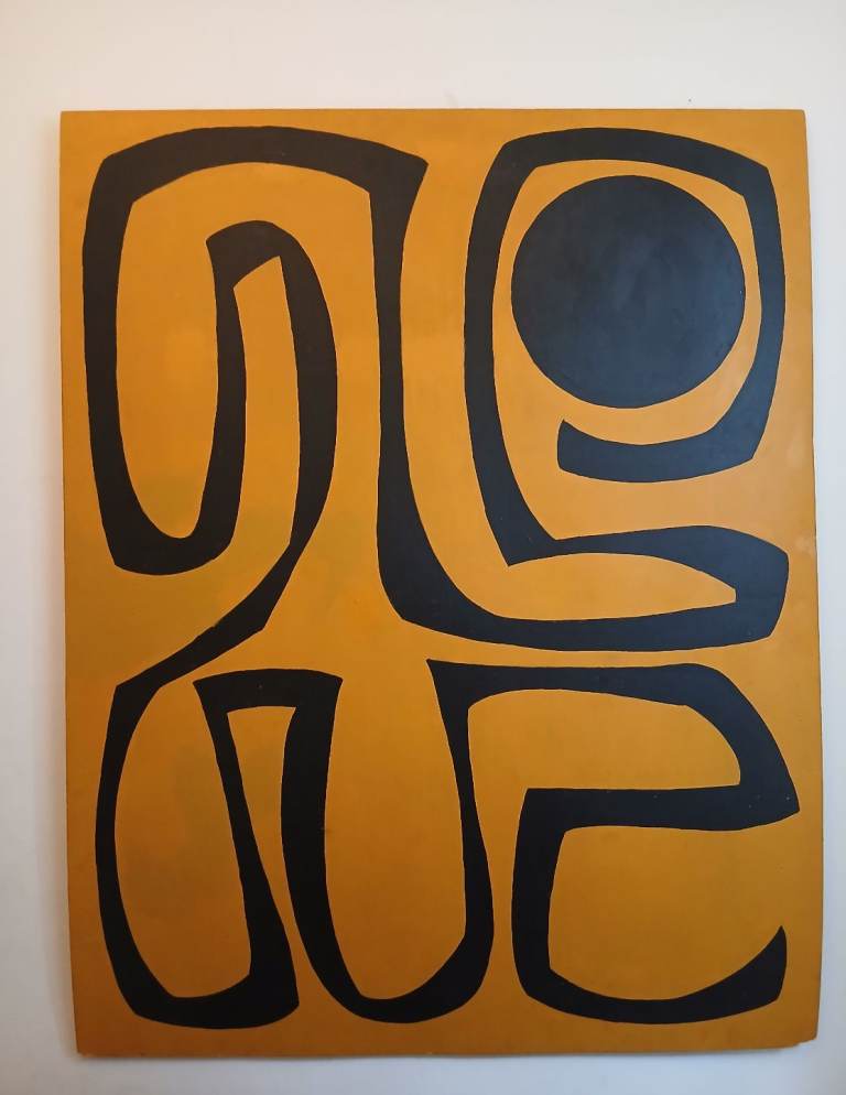 Very large abstract painting. 