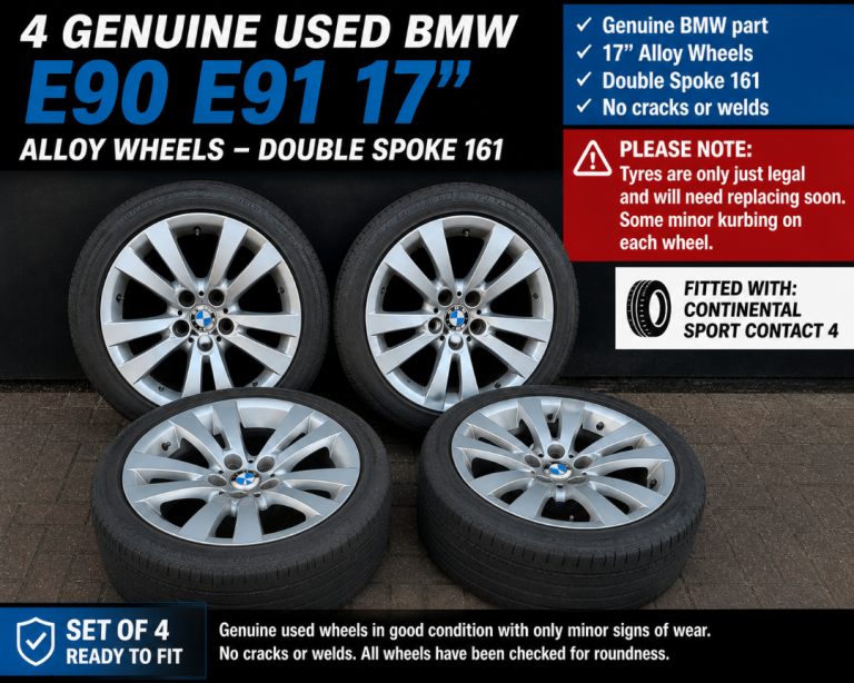 4 Genuine BMW 17" Alloy Wheels