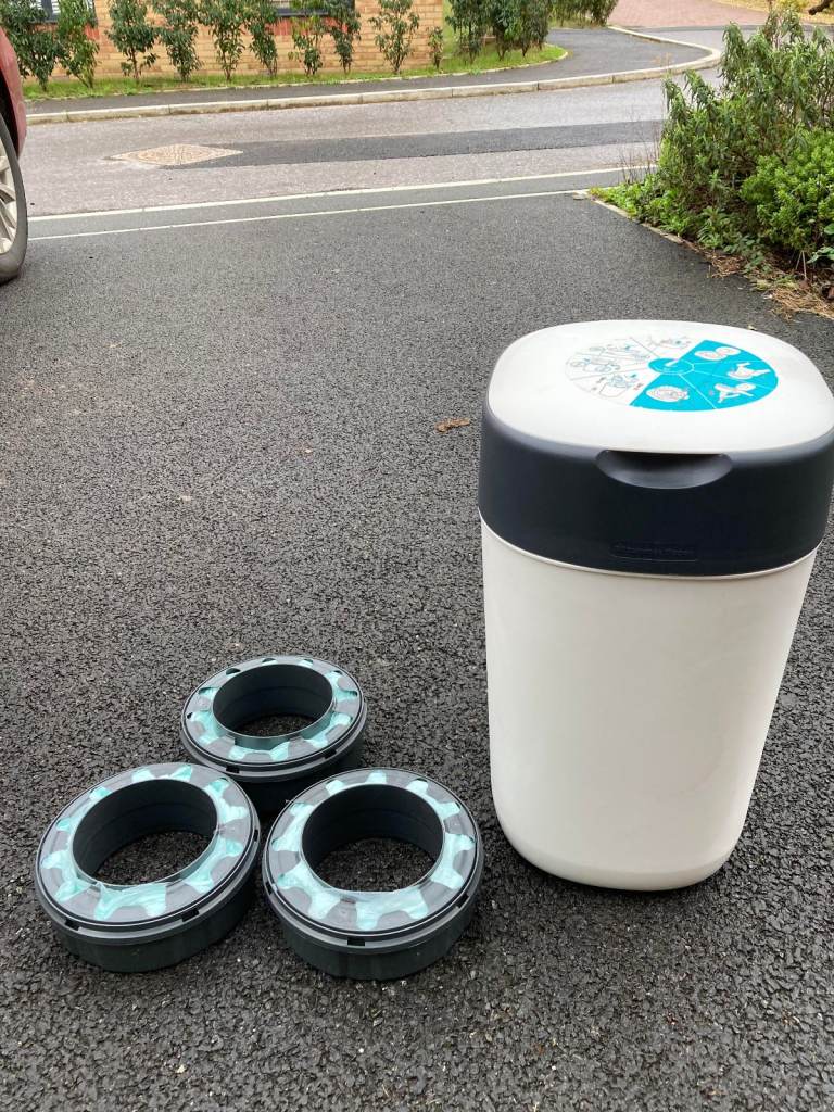 image for Tommee Tippee Twist and Click Advanced Nappy bin with 3 refills